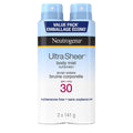 Neutrogena ultra Sheer Body Mist Sunscreen Spray Spf 30 Duo Pack With Uva/uvb Broad Spectrum Sun Protection, lightweight, Water-resistant, Oil-Free, non-comedogenic & Oxybenzone-Free, 2 X, 141 Grams 🍁 All In One Marketplace Canada