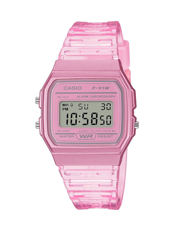 Casio Quartz Watch with Resin Strap, Pink, 20 (Model: F-91WS-4CF) 🍁 All In One Marketplace Canada