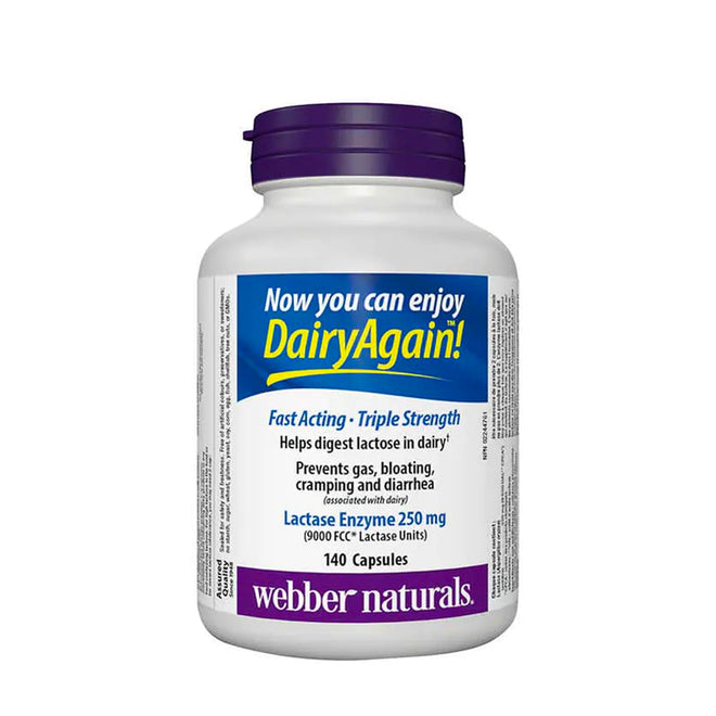 webber naturals Lactase Enzyme 140 Capsules 🍁 All In One Marketplace Canada