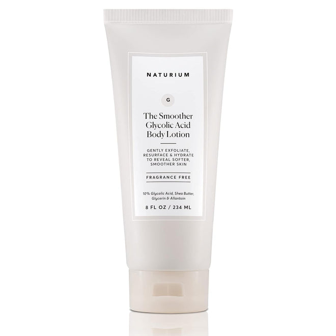 Naturium The Smoother Glycolic Body Lotion | Moisturizing & Exfoliating Cream, With AHA, For Rough and Dry Skin | 8 FL OZ / 234 ml 🍁 All In One Marketplace Canada