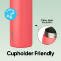 Owala FreeSip Insulated Stainless Steel Water Bottle with Straw for Sports, Travel, and School BPA-Free Sports Water Bottle, 32 oz, Strawberry Field 🍁 All In One Marketplace Canada