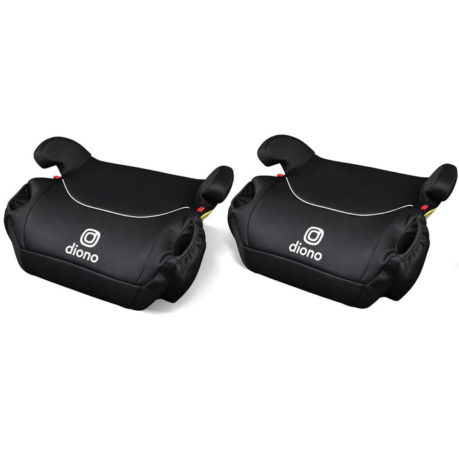 Diono Solana 2022, No Latch, Pack of 2 Backless Booster Car Seats, Lightweight, Machine Washable Covers, Cup Holders, Black Charcoal 🍁 All In One Marketplace Canada