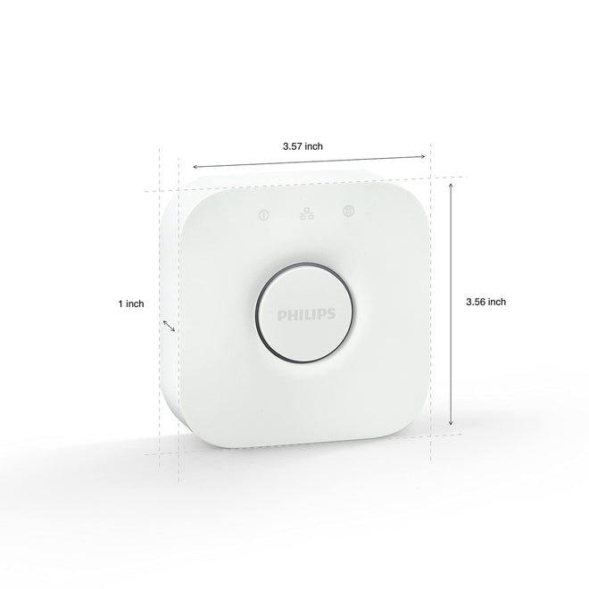 Philips Hue Bridge - Unlock the Full Potential of Hue - Multi-Room and Out-of-Home Control - Create Automations and Zones - Secure, Stable Connection Won't Strain Your Wi-Fi - Works with Voice, Matter 🍁 All In One Marketplace Canada