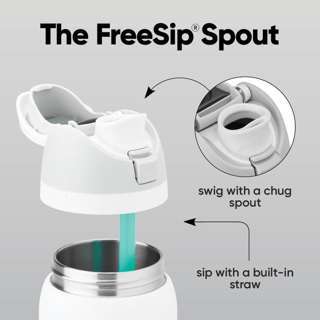 Owala FreeSip Insulated Stainless Steel Water Bottle with Straw, BPA-Free Sports Water Bottle, Great for Travel, 40 Oz, Lemon Limeade 🍁 All In One Marketplace Canada
