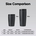 Owala SmoothSip Slider Insulated Stainless Steel Coffee Tumbler, Reusable Iced Coffee Cup, Hot Coffee Travel Mug, BPA Free 20 oz, Very Very Dark 🍁 All In One Marketplace Canada