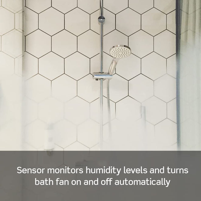 Leviton Humidity Sensor Switch for Bathroom Exhaust Fan, automate Ventilation, air Circulation, Moisture Control, ¼ HP, Single Pole, DHS05-1LW, White 🍁 All In One Marketplace Canada