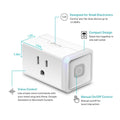 Kasa Smart Plug Mini by TP-Link (HS103P4) - Smart Home WiFi Outlet Works with Alexa, Echo and Google Home, No Hub Required, Remote Control, 2.4GHz WiFi Required, 15 Amp, UL Certified, 4-Pack, White 🍁 All In One Marketplace Canada