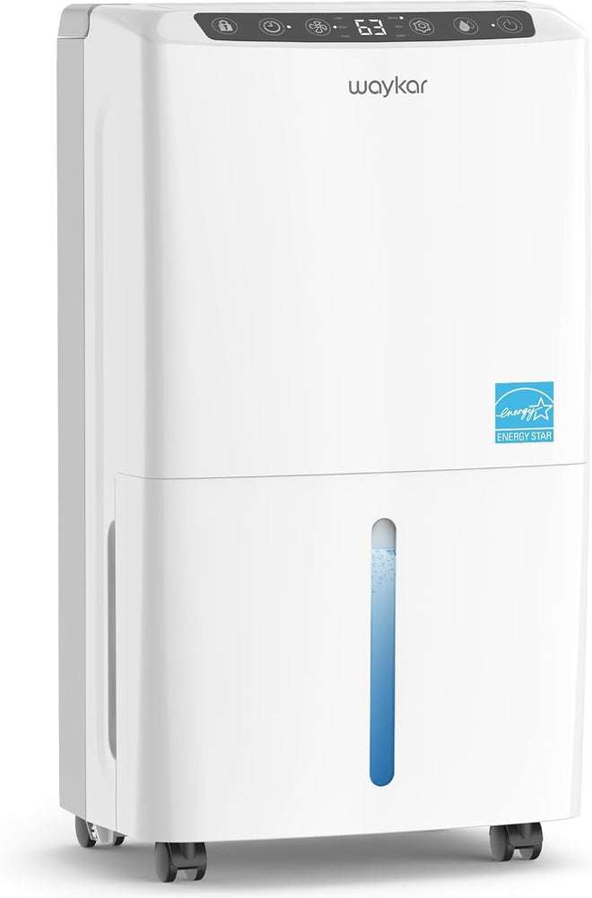 Waykar 2,000 Sq. Ft Energy Star Dehumidifier for Home and Basements, with Auto or Manual Drainage, 0.6 Gal Water Tank Capacity 🍁 All In One Marketplace Canada