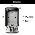 Master Lock Wall Mount Key Lock Box with Resettable Combination Lock, Outdoor Key Lock Box, 5 Key Capacity, 5401D 🍁 All In One Marketplace Canada