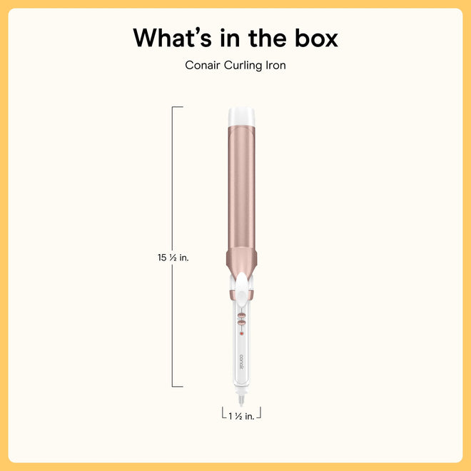 Conair Ceramic Long Barrel XL Curling Iron, 1 ½” Barrel Produces Classic Curls – for use on Medium and Long Hair, Hair Curler 🍁 All In One Marketplace Canada