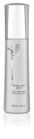 Kenra Platinum Blow-Dry Mist | Ultra Lightweight Thermal Heat Protectant | Reduces Dry Time & Frizz | Fine to Medium Hair | 100 mL 🍁 All In One Marketplace Canada