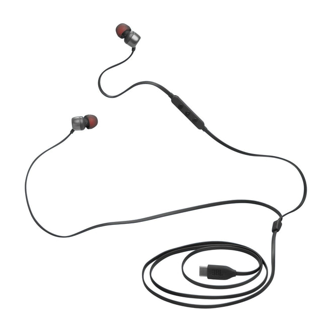 JBL Tune 310C - USB-C Wired Hi-Res in-Ear Headphones, Tangle-Free Flat Cable, 3-Button Remote with Microphone (Black) 🍁 All In One Marketplace Canada