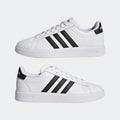 Adidas Women's Grand Court 2.0, White/Core Black/Core Black, 9.5 🍁 All In One Marketplace Canada