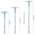 Mitclear Window Cleaner with Long Handle(57IN), Glass Cleaning Tools with Silicone Squeegee & Microfiber Scrubber, Window Cleaning Kit for Shower Glass Mirror Door Car 🍁 All In One Marketplace Canada