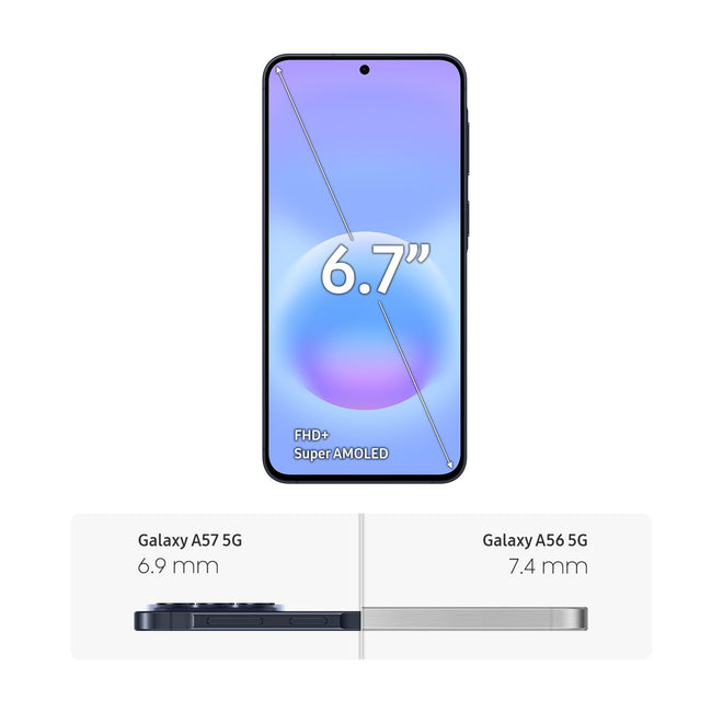 Samsung Galaxy A57, 128GB, Awesome Navy, 5G (Unlocked, CAD Version) - 6.7" Super AMOLED+ FHD+ Display, Awesome Intelligence, 8GB RAM, 50MP, 45W Fast Charging - Financing Available 🍁 All In One Marketplace Canada