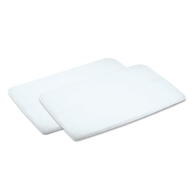 Maxi-Cosi Swift/Calao Bassinet Mode Fitted Sheets – 2-Pack, 100% Cotton, Soft and Breathable, Durable, Perfect Fit for Playard Bassinet Mattress, Machine Washable, Baby Bedding Essentials 🍁 All In One Marketplace Canada