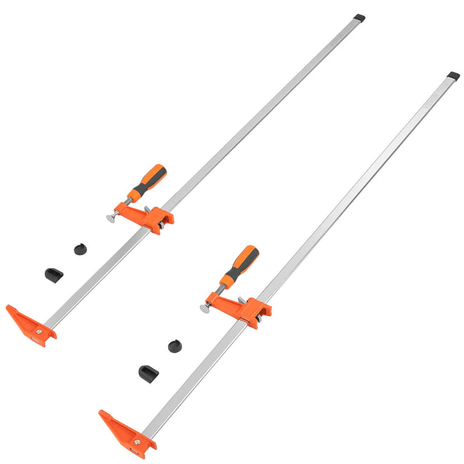 VEVOR Bar Clamps for Woodworking, 2-Pack 36" Clamp, Quick-Change F Clamp with 600 lbs Load Limit, 2.5" Throat Depth, Cast Iron and Carbon Steel, Wood Clamps for Woodworking Metal Working 🍁 All In One Marketplace Canada