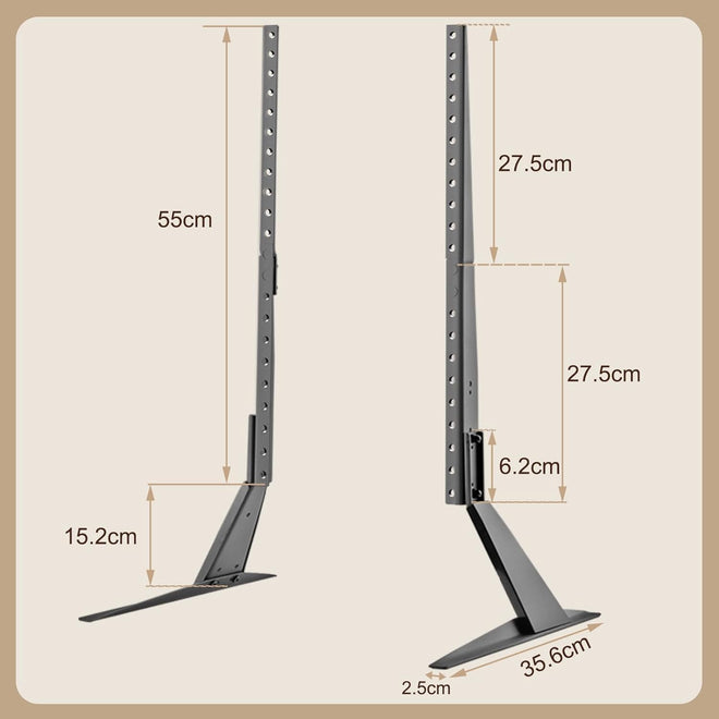 GPlus+ Universal Table Top TV Stand for Most 23 to 75 inch LCD LED Plasma Flat Screen TVs, TV Base Height Adjustable Leg Stand Holds up to 88 lbs/40Kg, VESA up to 800x600mm, LDT03-26L 🍁 All In One Marketplace Canada