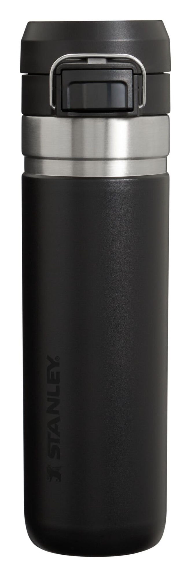 Stanley Quick Flip GO Water Bottle 24 oz | Push Button Lid | Leakproof and Packable for Travel and Sports | Insulated Stainless Steel | BPA-Free | Black 2.0 🍁 All In One Marketplace Canada