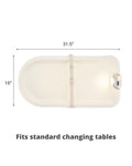 Skip Hop Baby Changing Pad Nursery Style Light-Up & Diaper Change Tracker Wipeable and Contoured with Cushioned Foam Fits Standard Changing Tables Oat 🍁 All In One Marketplace Canada