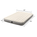 INTEX 64103E Dura-Beam Standard Single-High Air Mattress: Fiber-Tech – Queen Size – 10in Bed Height – 600lb Weight Capacity – Pump Sold Separately 🍁 All In One Marketplace Canada