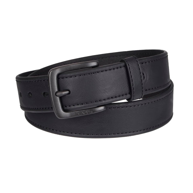 Levi's Casual Belt-Dress for Men Jeans with Thick Strap and Buckle, Matte black, Extra-Large (42-44) 🍁 All In One Marketplace Canada