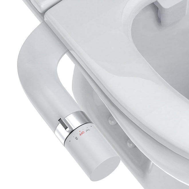 Ultra-Slim Bidet Attachment for Toilet, Adjustable Water Pressure for Rear/Feminine Wash Bidet, Non Electric Self Cleaning Fresh Cold Water Toilet Bidets Spray Jet Easy Install (Silver) 🍁 All In One Marketplace Canada