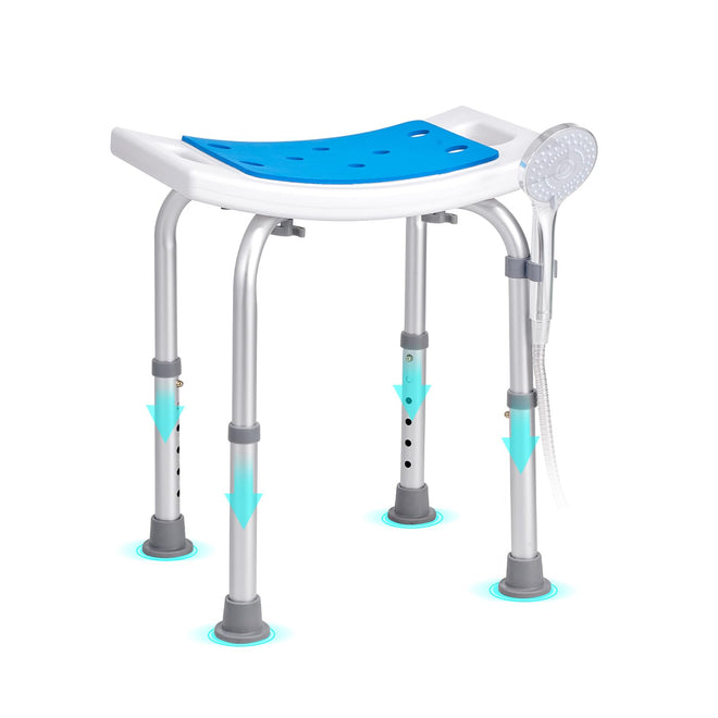 VEVOR Shower Chair, Adjustable Height Shower Stool, Shower Seat for Inside Shower or Tub, Non-Slip Bench Bathtub Stool Seat for Elderly Disabled Handicap, 350 LBS Capacity 🍁 All In One Marketplace Canada