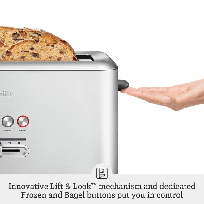 Breville A Bit More 4 Slice Toaster, silver - BTA730XL, 16.1 x 8.1 x 7.6 inches 🍁 All In One Marketplace Canada