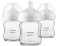 Philips Avent Natural Glass Baby Bottles with Natural Response Nipples (Slow Flow, Flow 2), 4oz, 3-pack, SCY910/03 🍁 All In One Marketplace Canada