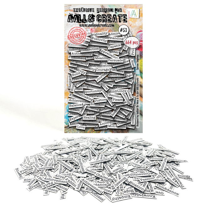 AALL and Create - Ephemera Die-Cuts - Serene Sayings