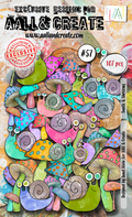 AALL and Create Ephemera Die-Cuts - Snails & Shrooms