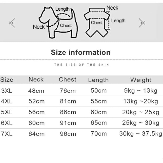 Dog Winter Onesie Jacket | Waterproof Dog Rain Coat