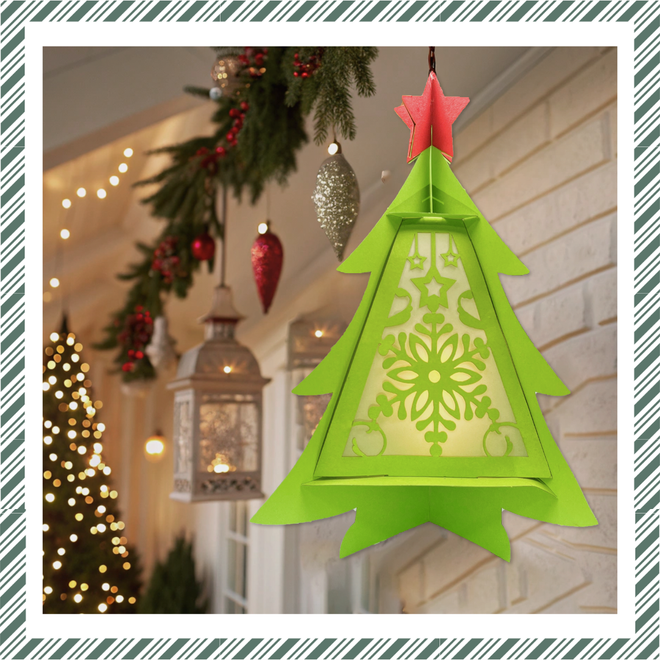 CrafTreat DIY Paper Lanterns - Christmas Tree