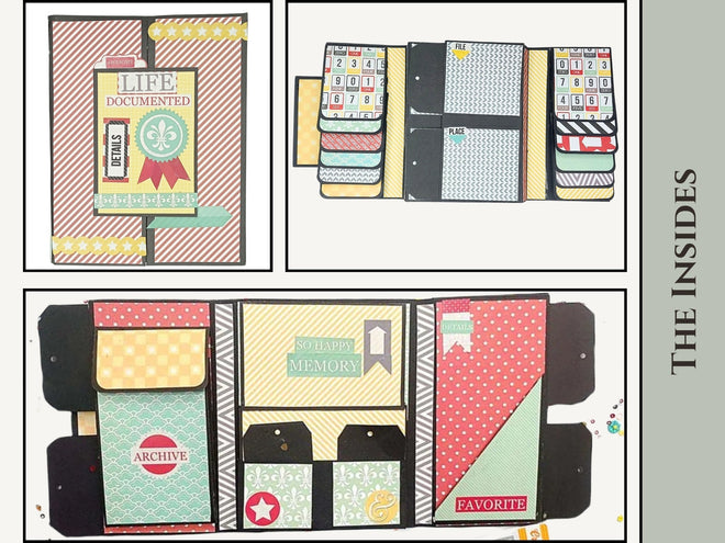 CrafTreat Scrapbook Blanks - Gate Fold Folio - Kraft Color