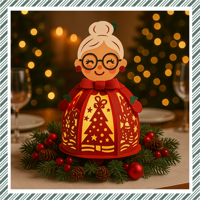 CrafTreat DIY Paper Lanterns - Mrs Santa