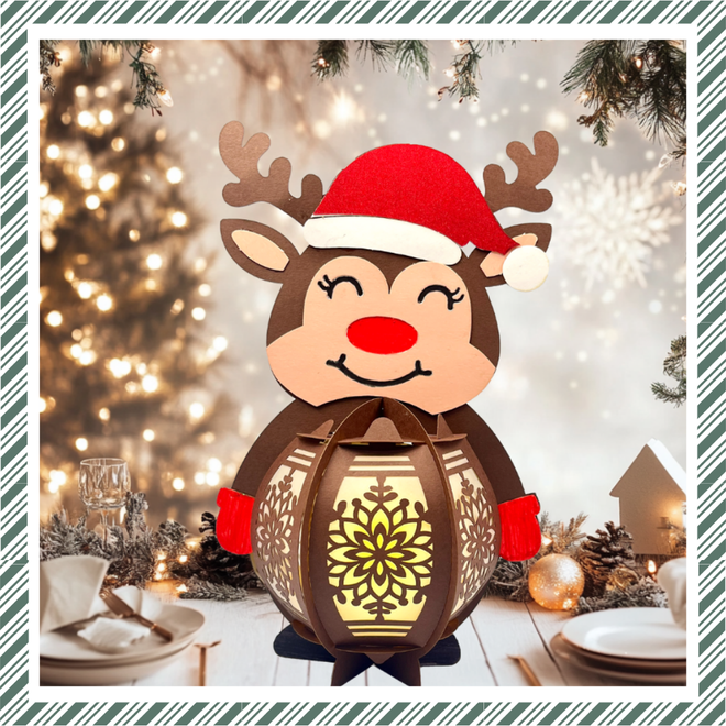 CrafTreat DIY Paper Lanterns - Reindeer