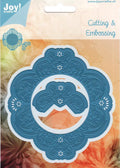 Joy Crafts - Cut & Emboss Die - Ornament With Carving & Flowers