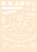 Joy! Craft Mask - Journaling Stencil #4