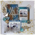 Joy! Crafts Die - Flowers with foldline