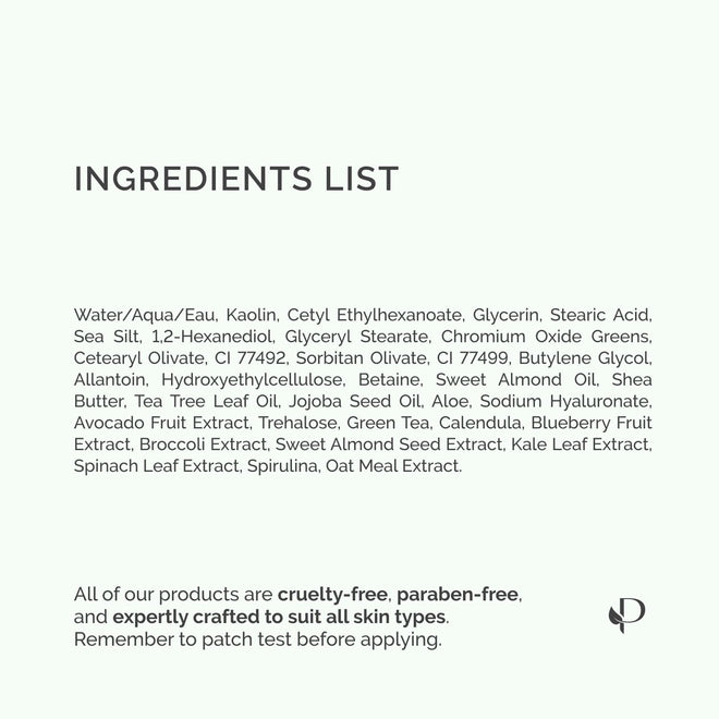 PLANTIFIQUE Clay Mask with Avocado & Superfoods - Korean Face Masks Skincare Products - Dermatologically Tested - Masque Visage Beauté - Gift Idea, 110g / 3.88 fl oz 🍁 All In One Marketplace Canada