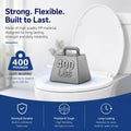 Round Toilet Seat, Slow Close, White Plastic, Never Loosen, 16.5” 🍁 All In One Marketplace Canada