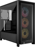 CORSAIR Frame 4000D RS ARGB Modular Mid-Tower ATX PC Case – High Airflow, 3X Pre-Installed RS ARGB Fans, InfiniRail™ Fan Mounting System, ASUS BTF, MSI Project Zero, Gigabyte Project Stealth – Black 🍁 All In One Marketplace Canada