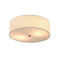 Globe Electric 60998 Kyle 2-Light Flush Mount Ceiling Light, Matte Brass, White Linen Shade 🍁 All In One Marketplace Canada