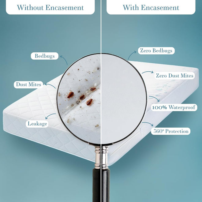 Utopia Bedding Zippered Mattress Encasement King - 100% Waterproof and Bed Bug Proof Mattress Protector - Absorbent, Six-Sided Mattress Cover 🍁 All In One Marketplace Canada