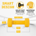 Yes4All Dumbbell Neoprene, poids et haltere, Weight Set, Hand Weights for Women, Dumbbells Pair, Free Weights (Orange - 8lbs) 🍁 All In One Marketplace Canada