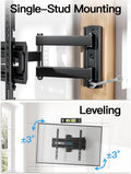 Pipishell Full Motion TV Wall Mount for 26-65 Inch TVs up to 77 lbs, Height Adjustable Corner Wall Mount Bracket with Articulating Arm, Swivel Extension Tilt, Max VESA 400x400mm, PIMF9 🍁 All In One Marketplace Canada