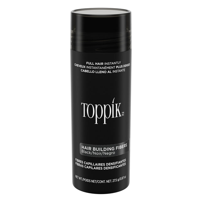 TOPPIK Hair Building Fibers, Black, VALUE SIZE 27.5 g, Fill In Fine or Thinning Hair, Instantly Thicker Looking, Multiple Shades for Men & Women 🍁 All In One Marketplace Canada