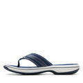 Clarks womens Breeze Sea Flip Flop, New Navy Synthetic, 8 US 🍁 All In One Marketplace Canada