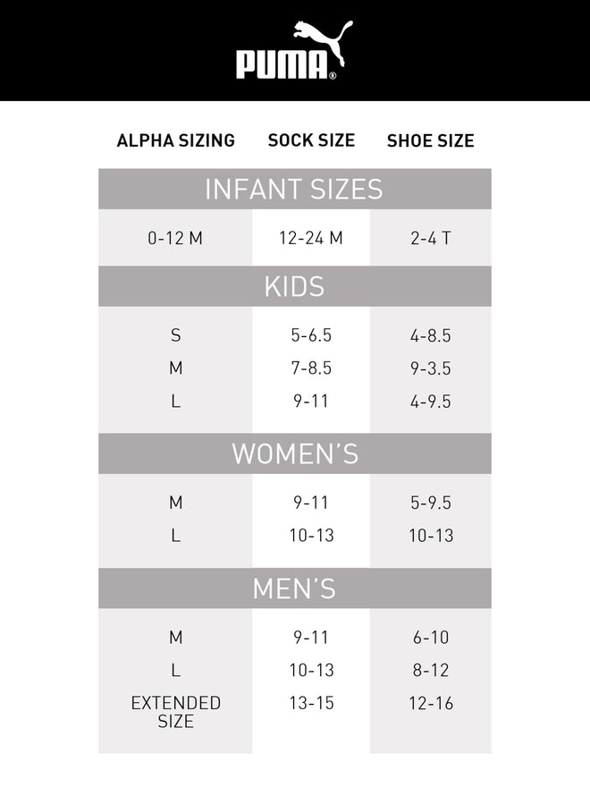 PUMA Men's 8 Pack Athletic Cushioned High Quarter Crew Socks, Black/White, 10-13 🍁 All In One Marketplace Canada